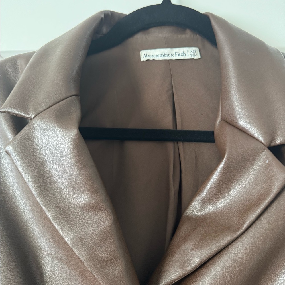 ABERCROMBIE FAUX LEATHER DRESS/ JACKET - Picture 3 of 16